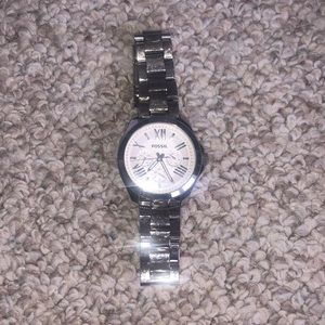 Fossil silver ladies watch